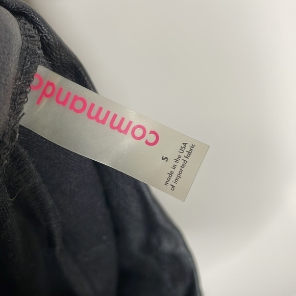 Commando | Women’s Black Vegan Leather Jogger Pants Size Small - Picture 8 of 9